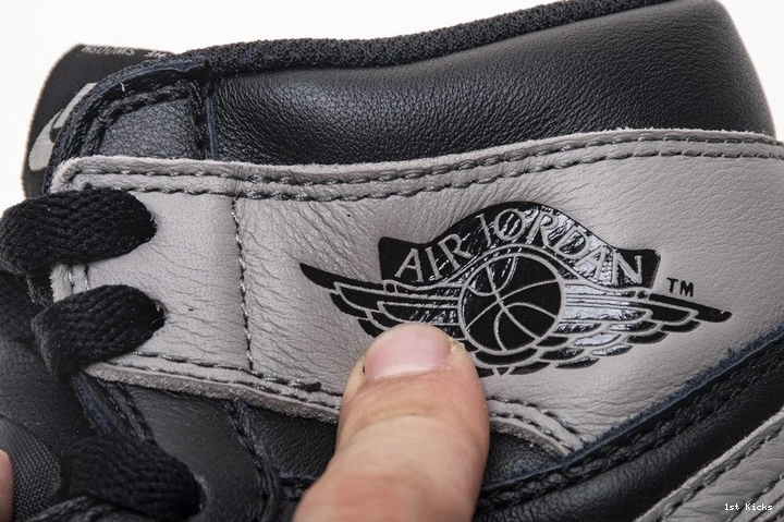 High OG Black Jordan Gray Retro Shadow 555088-013  1 Air 0324